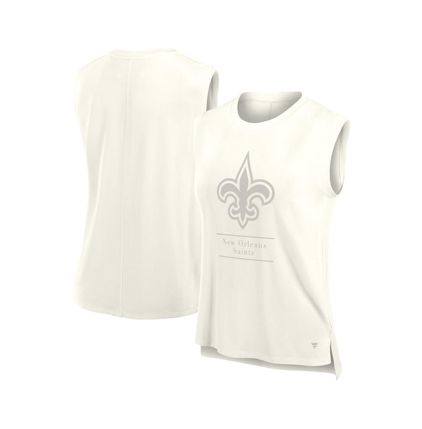 Женский топ Fanatics Cream New Orleans Saints Studio Embrace — фото 1