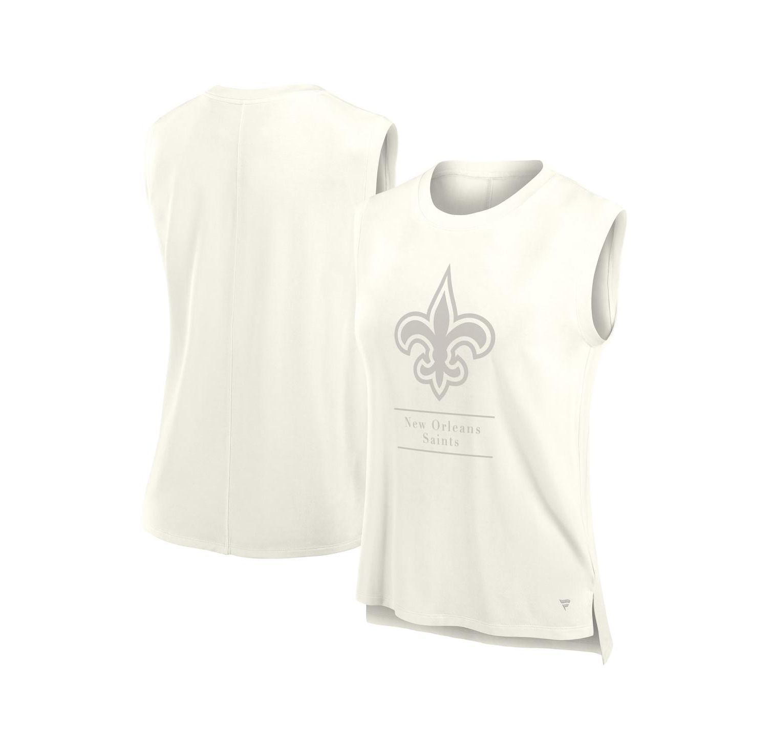 Women's Cream New Orleans Saints Studio Embrace Tank Top