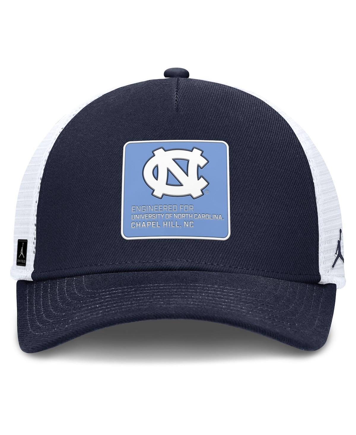 Jordan Men's North Carolina On-field Rise Engineered  Brand College Trucker Adjustable Hat In Blue