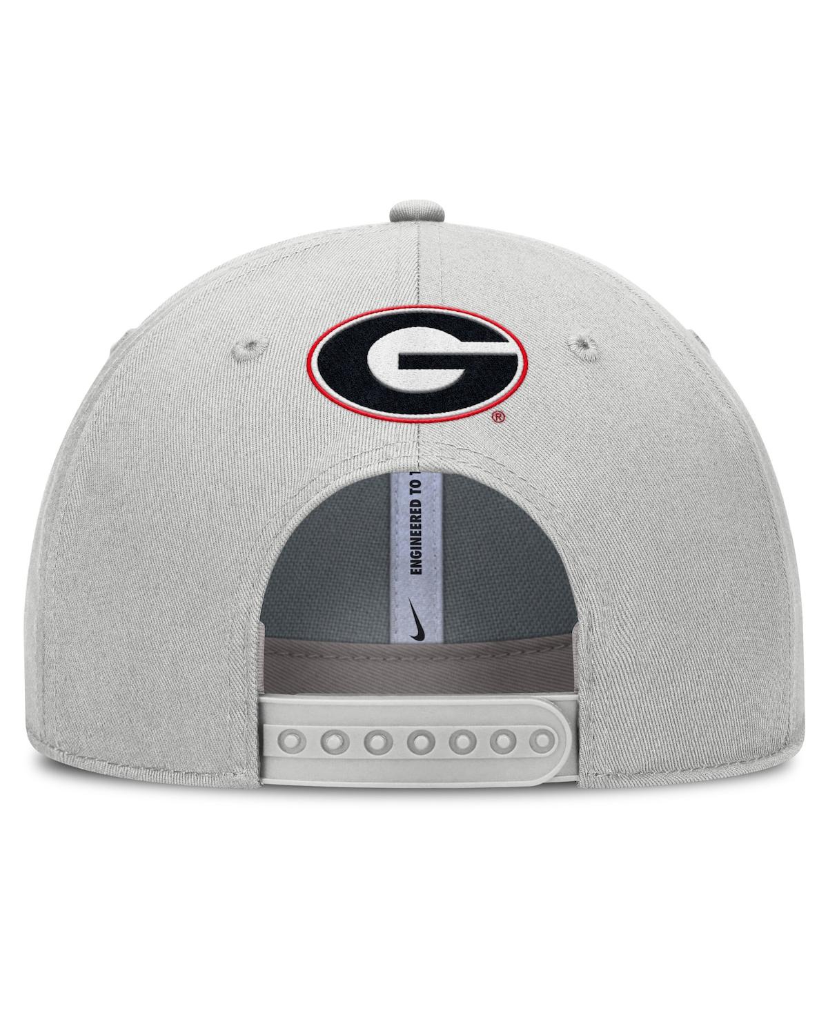 Nike Men's Gray Georgia Bulldogs 2025 Sideline Dust Pinched Rise Adjustable Hat In Gray