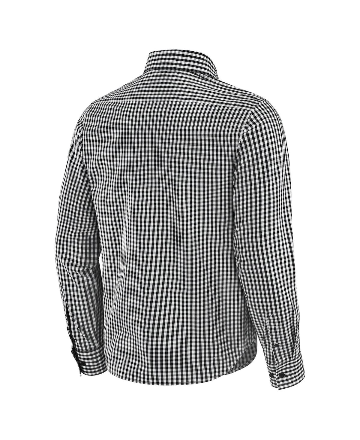 J. Palmer Men's Black Ohio State Buckeyes Dual Threat Long Sleeve Button-up Shirt In Gray