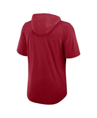 Men's Cardinal Arizona Cardinals Lockup Tri-Blend Hoodie T-Shirt