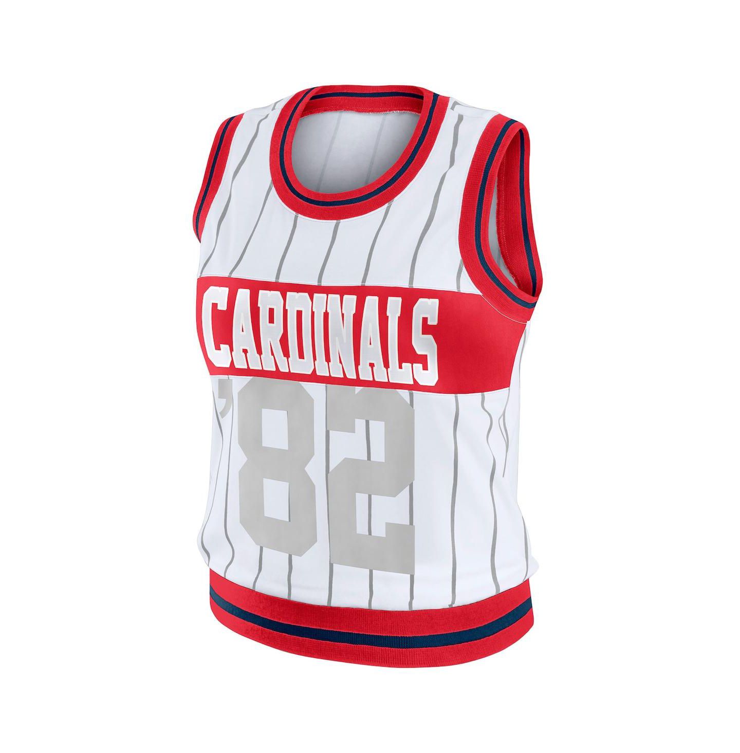 Женский топ WEAR by Erin Andrews White St. Louis Cardinals Sporty — фото 2