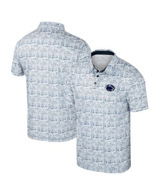 Colosseum - Men's Navy Penn State Nittany Lions It's Time Allover Print Polo Shirt