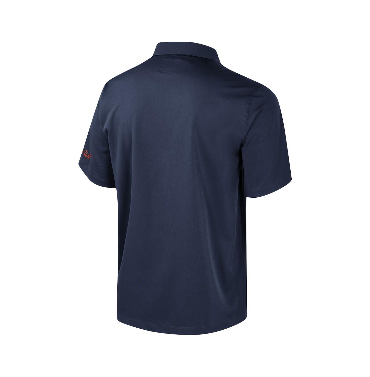 Мужская рубашка Colosseum Navy Virginia Cavaliers Strike Bowling Button-Up — фото 3