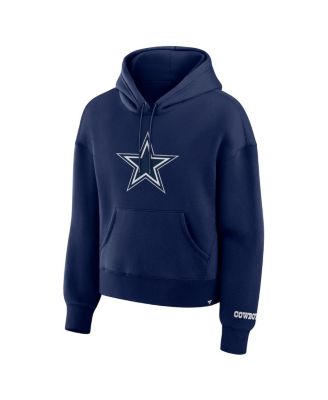 Women's Navy Dallas Cowboys Legacy Fleece Pullover Hoodie