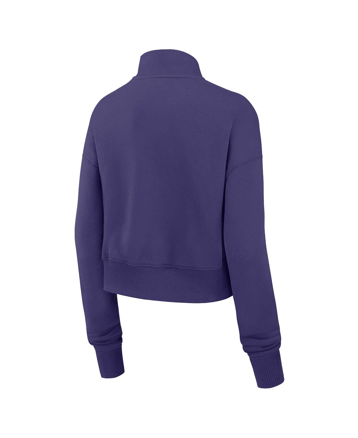 Nike Women's Purple Baltimore Ravens Primetime Phoenix Half-zip Sweatshirt In Blue