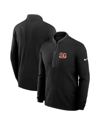 Nike - Men's Black Cincinnati Bengals Lightweight Victory Performance Half-Zip Pullover