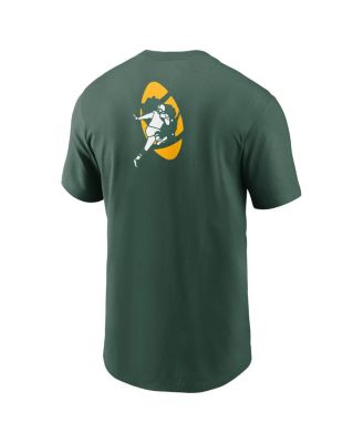 Men's Green Green Bay Packers Rewind Front and Back Hit Essential T-Shirt