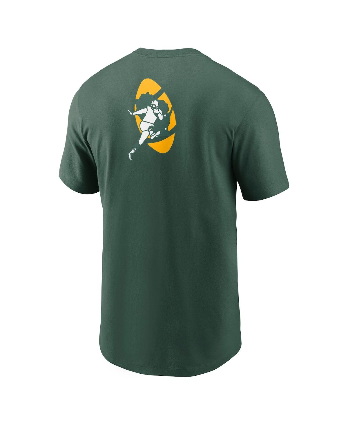 Nike Green Bay Packers Rewind Front And Back Hit Essential  Men's Nfl T-shirt In Green