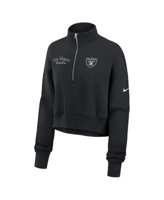 Women's Black Las Vegas Raiders Primetime Phoenix Half-Zip Sweatshirt