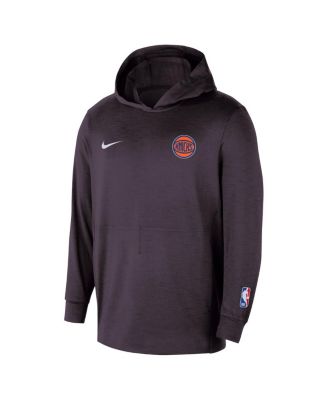 Men's Black New York Knicks Authentic Practice Yoga Restore Pullover Hoodie