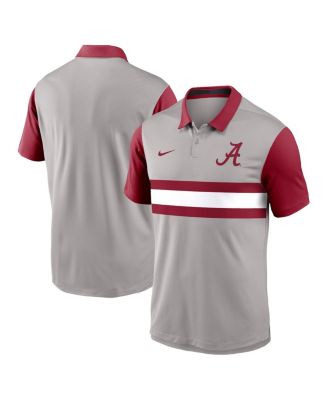 Nike - Men's Gray/Crimson Alabama Crimson Tide Vapor Performance polo shirt