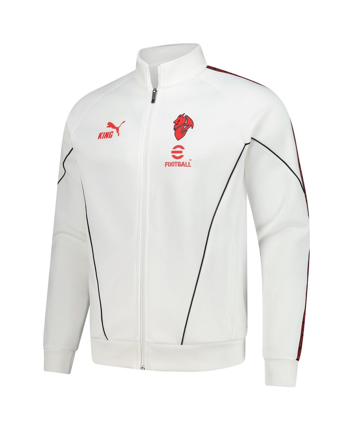 Puma Men's White Ac Milan 2025/26 King Drycell Anthem Jacket In White