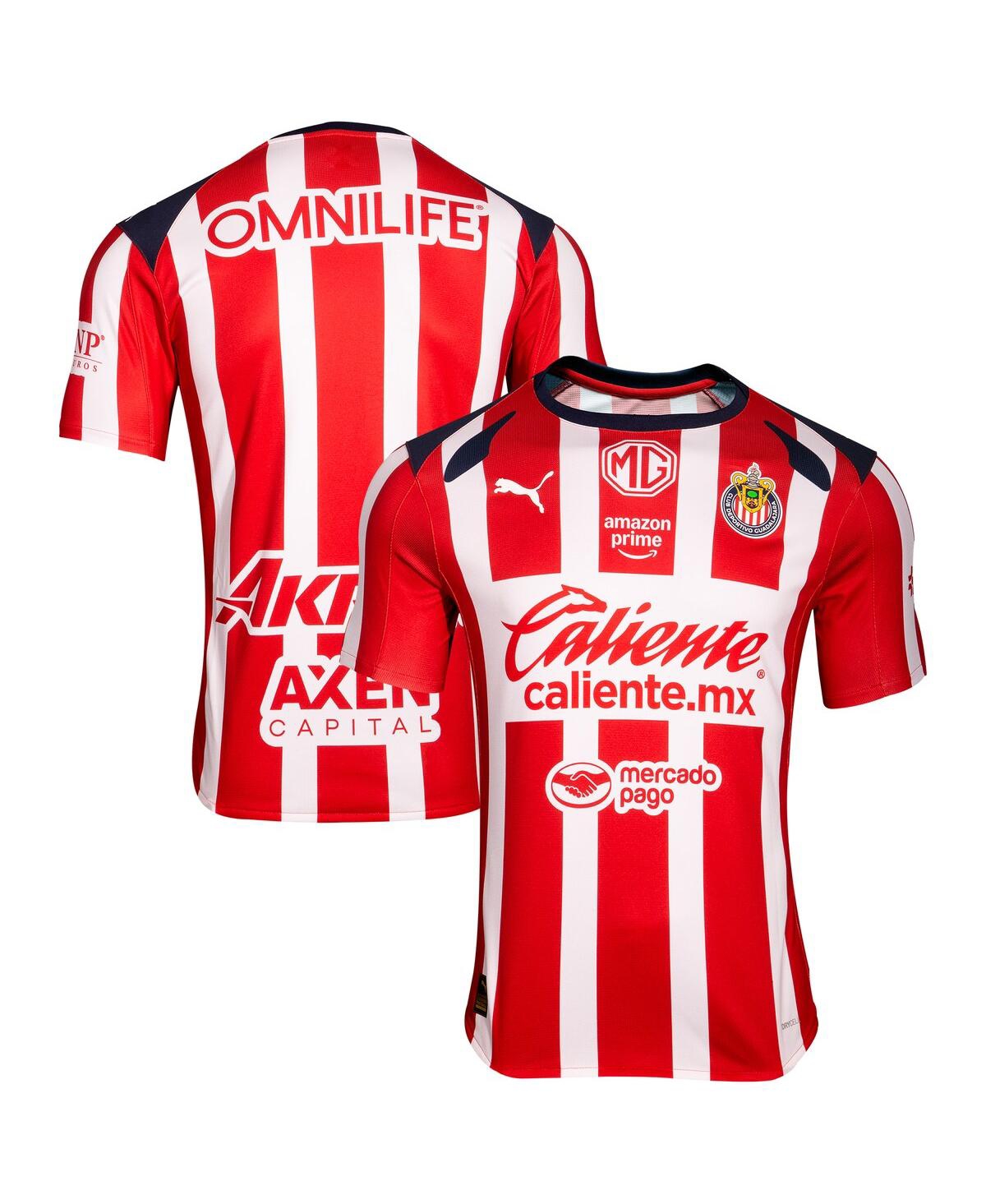 Puma Men's Red Chivas 2025/26 Home Replica Jersey - Red