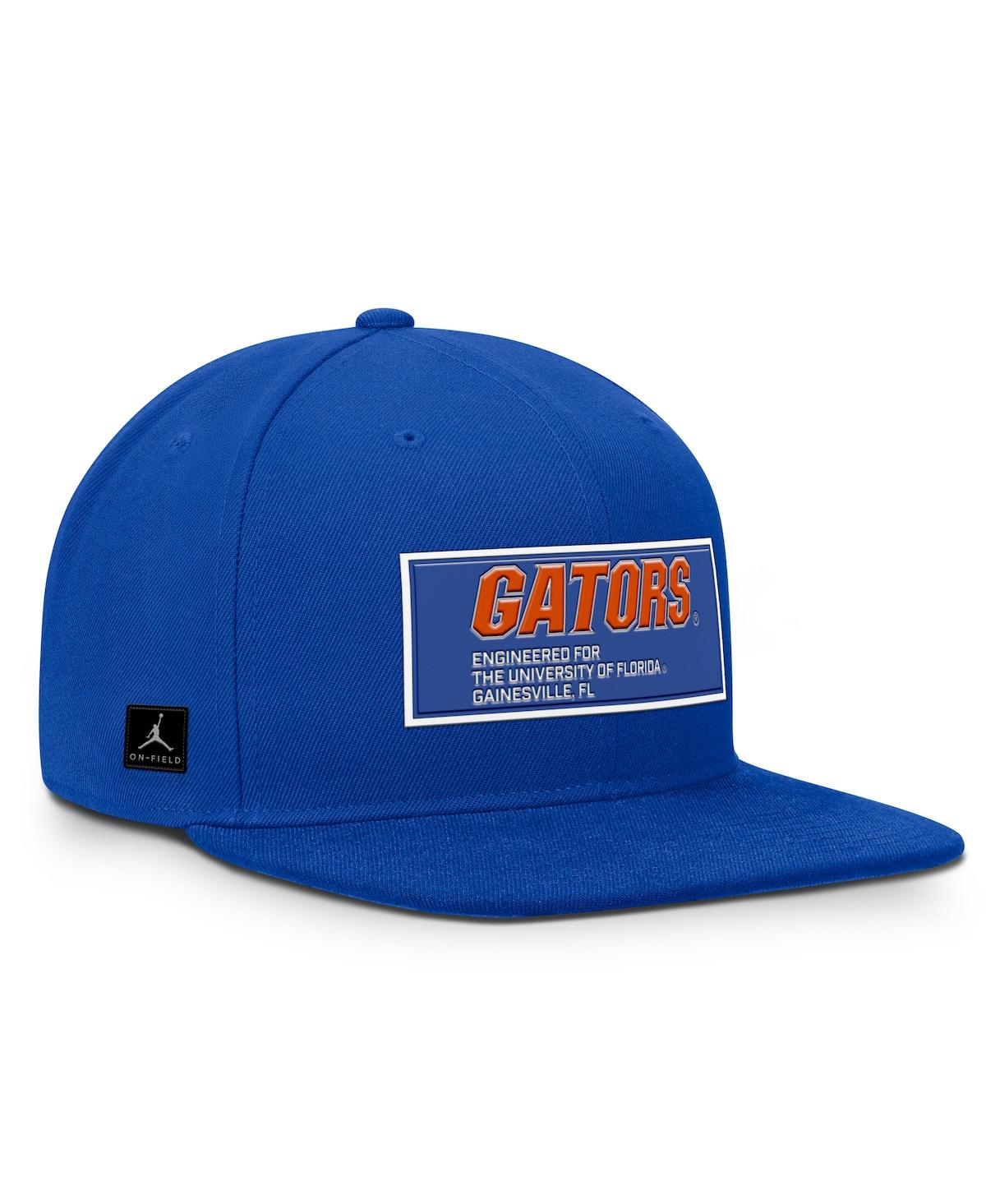 Jordan Men's Royal Florida Gators 2025 On-field Patch Pro Dri-fit Snapback Hat In Blue