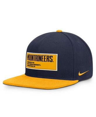 Nike - Men's Navy/Gold West Virginia Mountaineers 2025 On-field Patch Pro Dri-FIT Snapback Hat