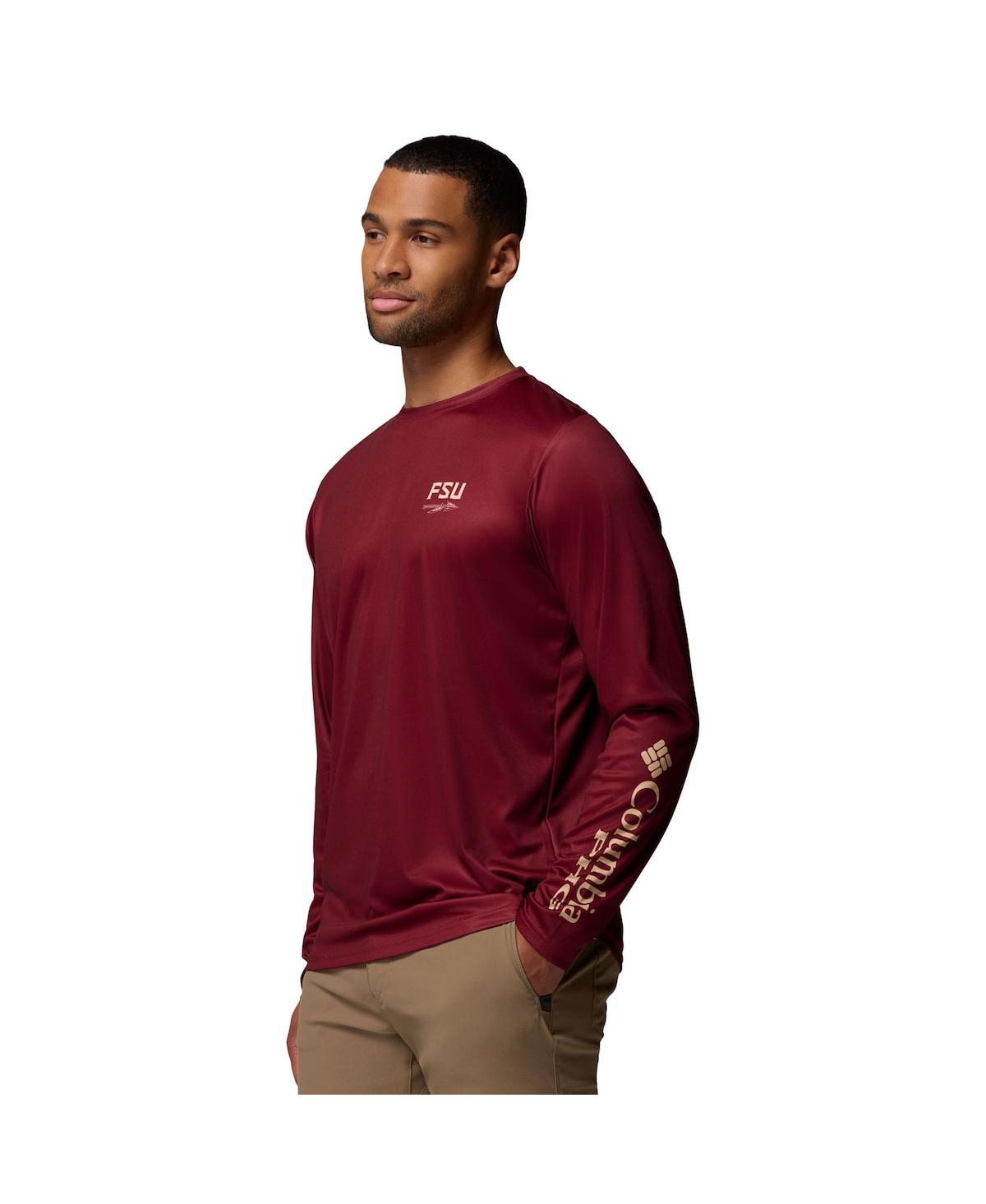 Columbia Men's Garnet Florida State Seminoles Phg Terminal Shot 3-Hit Long Sleeve T-Shirt