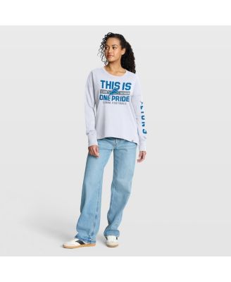 Women's White Detroit Lions Hometown Legacy Long Sleeve T-Shirt