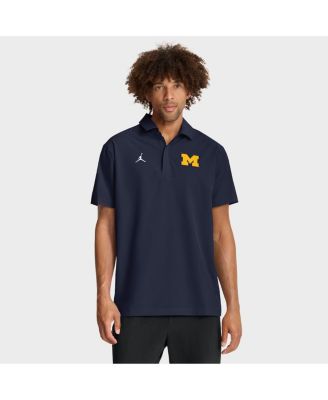 Jordan - Men's Navy Michigan Wolverines 2025 Coaches Sideline Polo