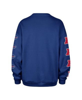 Women's Royal Buffalo Bills Go Big Oversized Pullover Sweatshirt