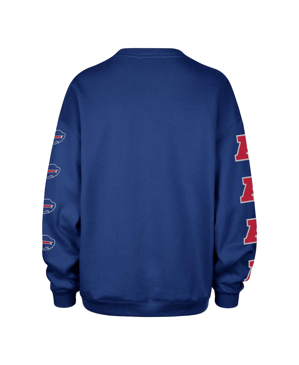 47 Brand '47  Royal Buffalo Bills Go Big Oversized Pullover Sweatshirt In Blue