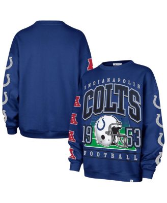 '47 Brand - Women's Royal Indianapolis Colts Go Big Oversized Pullover Sweatshirt