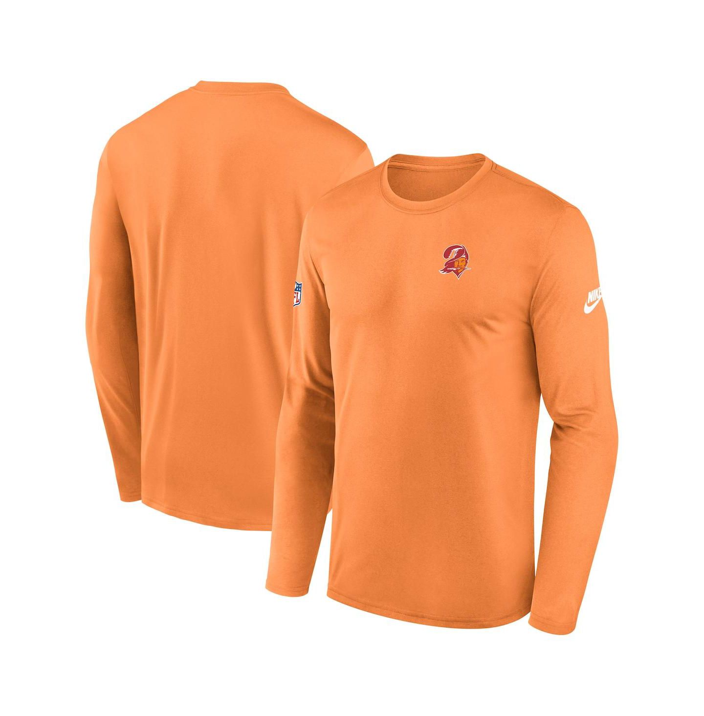 Мужская футболка Nike Orange Tampa Bay Buccaneers Legend Small Logo Performance Long Sleeve — фото 1