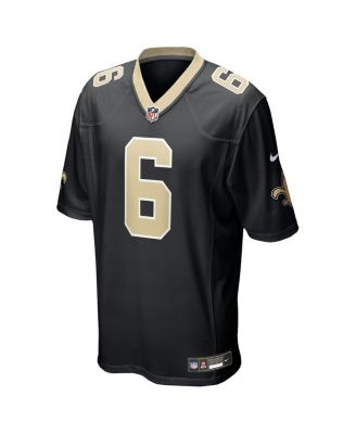 Men's Tyler Shough Black New Orleans Saints Game Jersey