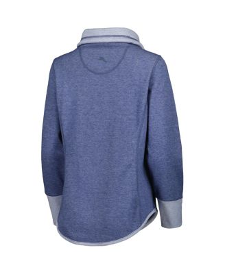 Women's Heathered Royal Buffalo Bills Sport Sun Fade Full-Zip Sweatshirt