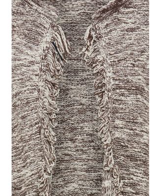 Fringe Trim Cardigan