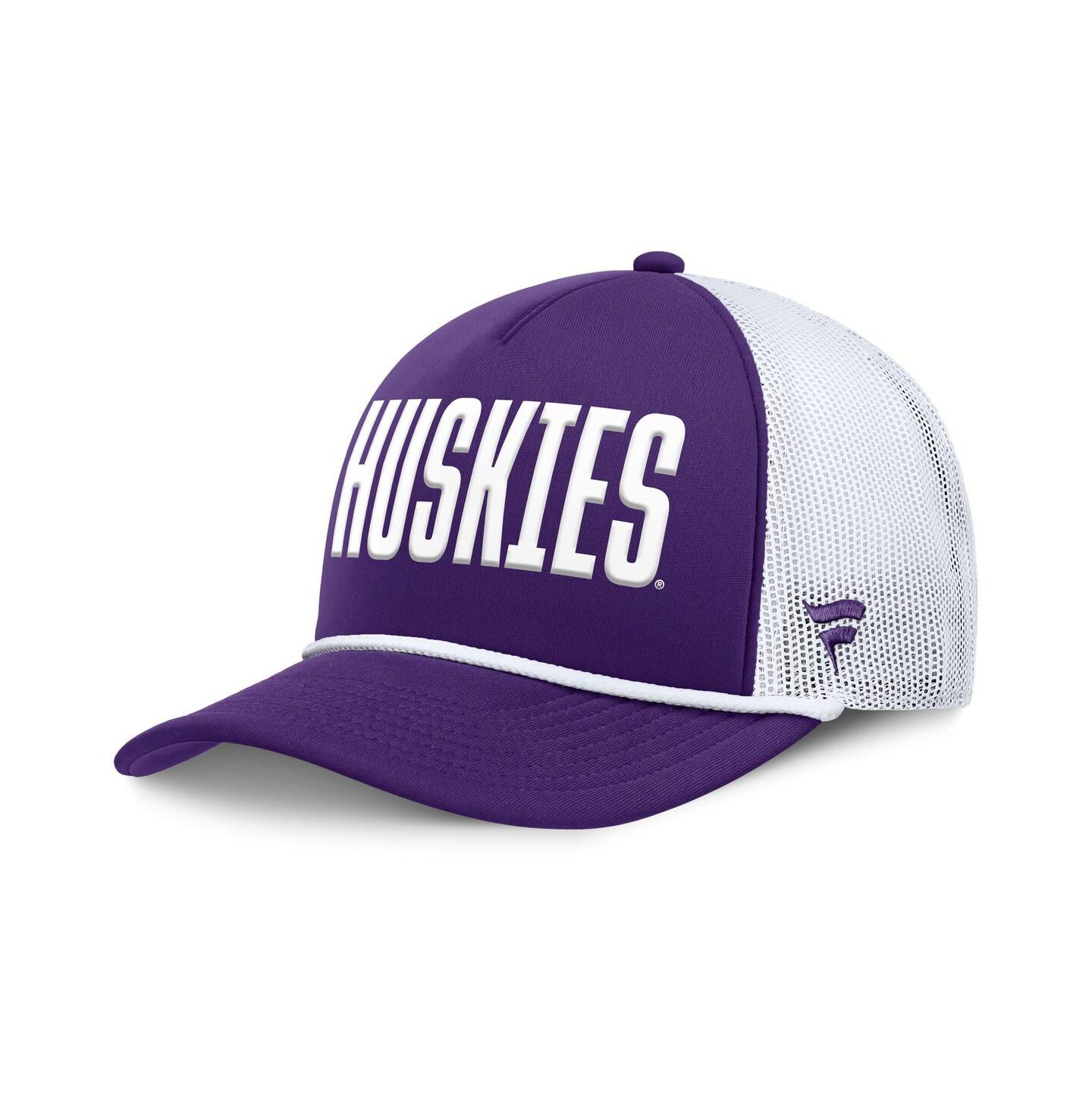 Мужская кепка Fanatics Purple Washington Huskies Dutch Foam Front Adjustable Trucker Hat — фото 1