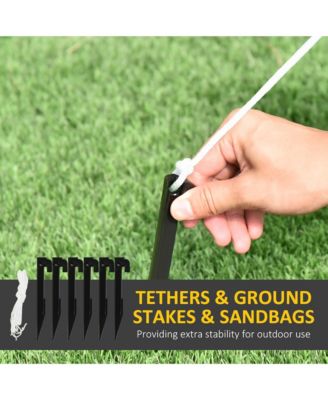 72" Christmas Inflatables Santa Claus with Candy Cane for Yard