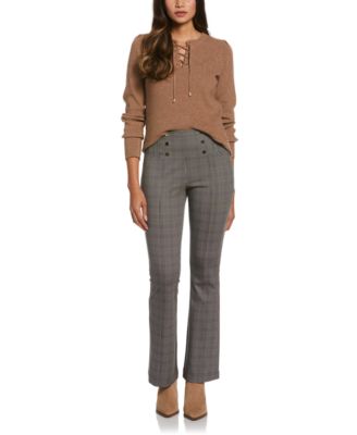 Plus Size Front Lace-Up Long Sleeve Sweater