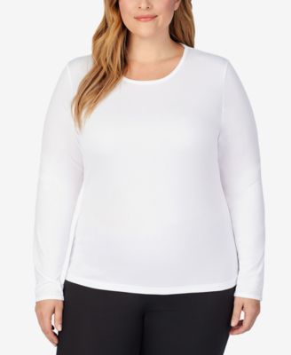 Women's Climatesmart Plus Size Long Sleeve Crewneck Top