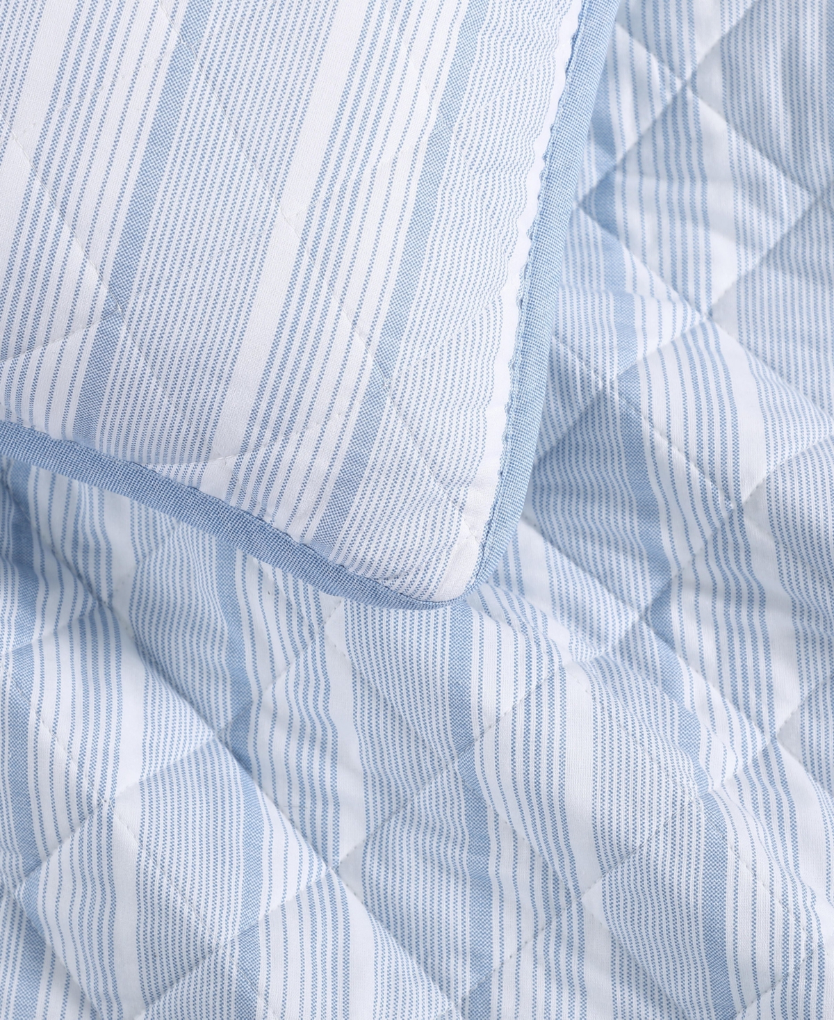 Tommy Hilfiger Sailing Stripe Cotton Reversible -Pc. Quilt Set