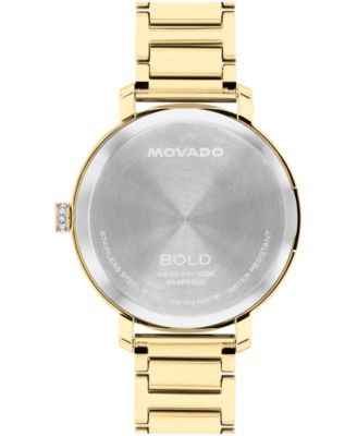 Women's Bold Evolution 2.0 Swiss Quartz Light Gold Steel Watch, 34mm