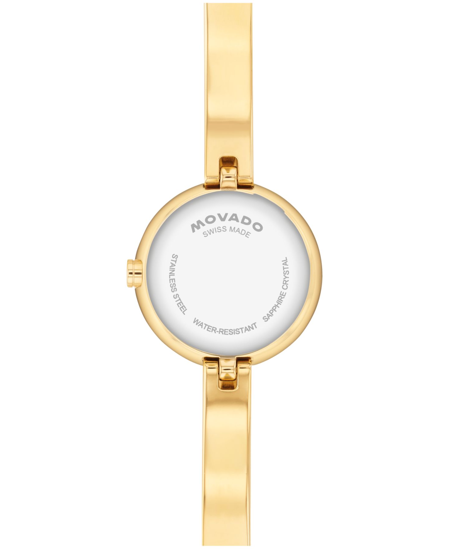 Женские часы Movado Museum Bangle Round Swiss Quartz Light Yellow Steel Watch, 21.50mm — фото 3