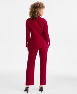 Women's Velvet Blazer, Sequined Top & Velvet Pants