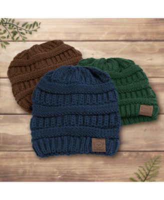 3pk Warmzy Baby Beanies, 0-36 months Baby Hats, Baby Winter Hat for Newborn, Infant, Toddlers, Boys, Girls