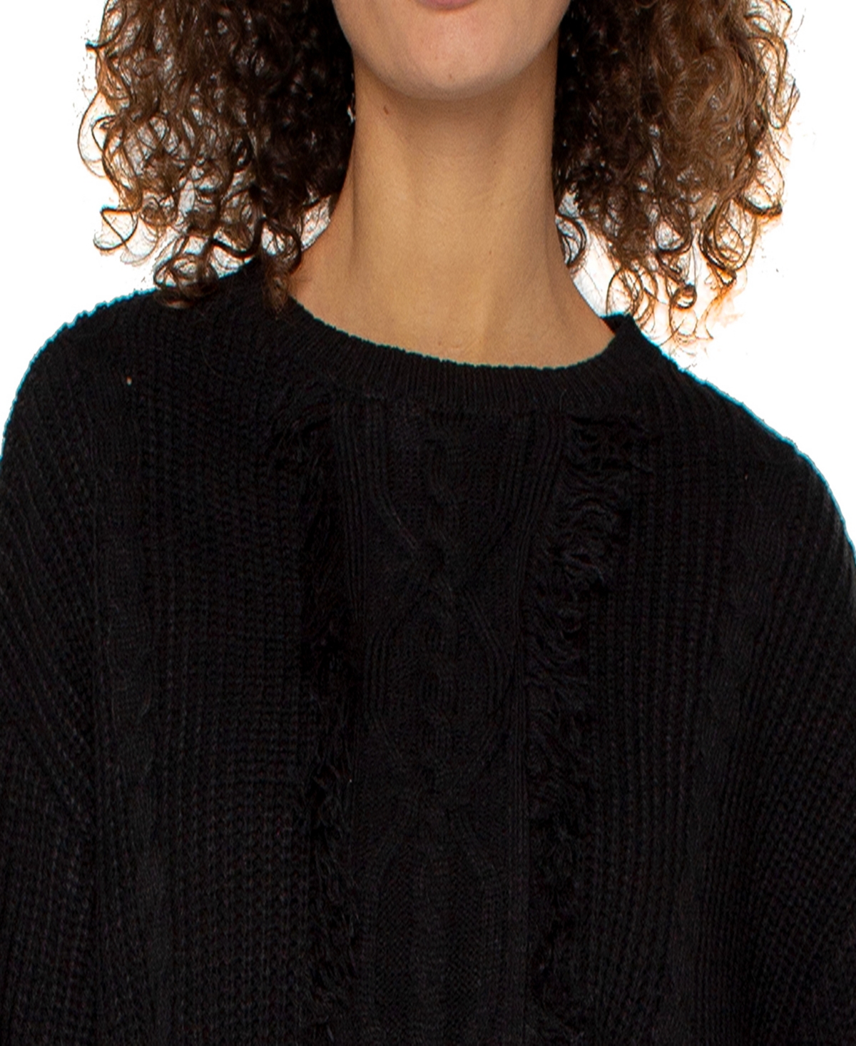 Liverpool Los Angeles Mix Stitch Sweater In Black