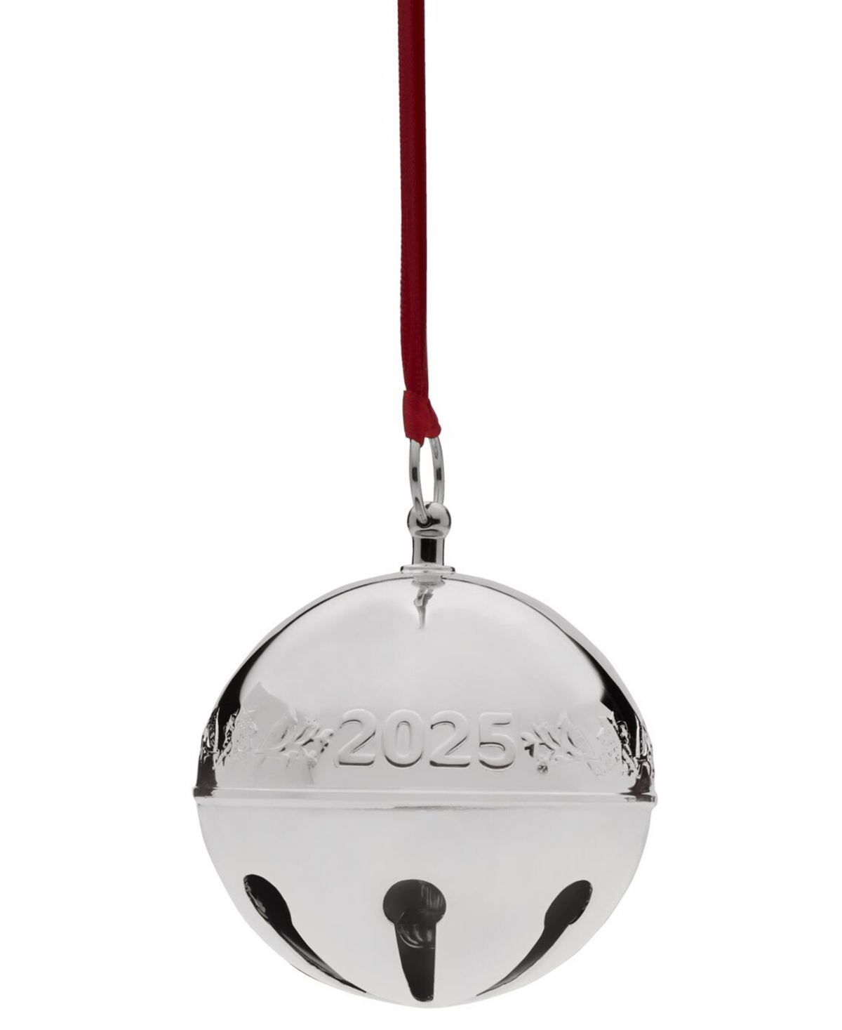 Wallace 2025 Silver-plated Pierced Sleigh Bell Ornament, 55th Edition In Silver