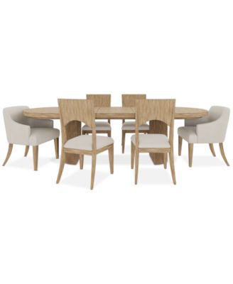 Frandlyn 7pc Dining Set (Table + 4 Side Chairs + 2 Host Chairs)