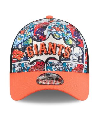Men's Black/Orange San Francisco Giants 2025 MLB Diamond Hero Edition A-Frame 9FORTY Adjustable Hat