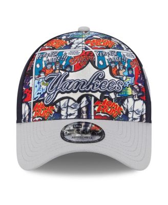 Men's Navy/Gray New York Yankees 2025 MLB Diamond Hero Edition A-Frame 9FORTY Adjustable Hat