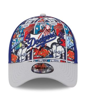 Men's Royal/Gray Los Angeles Dodgers 2025 MLB Diamond Hero Edition A-Frame 9FORTY Adjustable Hat