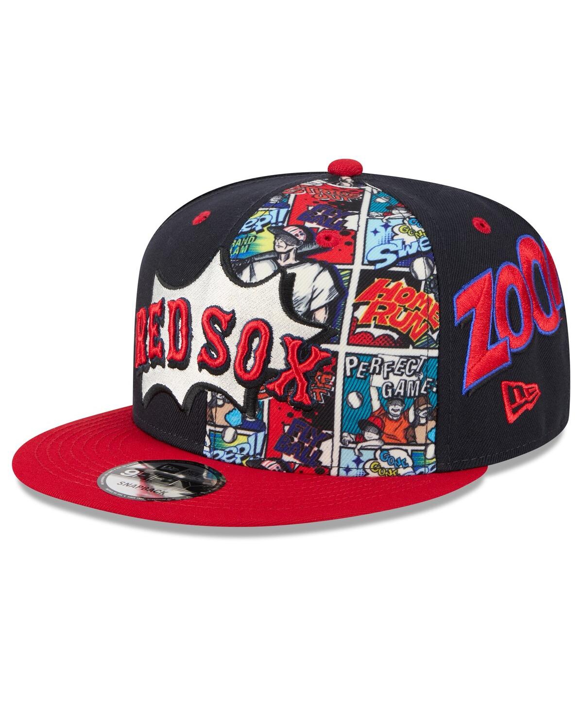 New Era Big Boys And Girls Navy/red Boston Red Sox 2025 Mlb Diamond Hero Edition 9fifty Snapback Hat In Multi