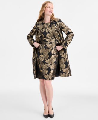 Women's Damask Sleeveless Sheath Dress, Regular & Petite