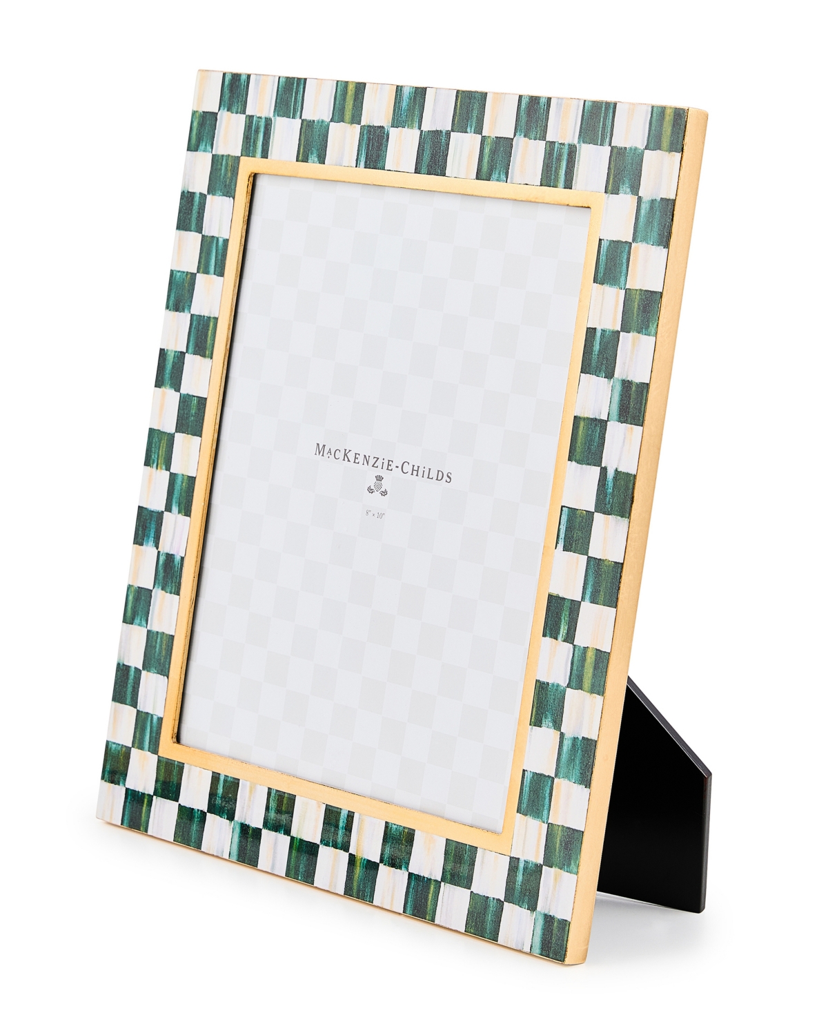 Mackenzie-childs Courtly Check Lacquer Frame, 8" X 10" In Green