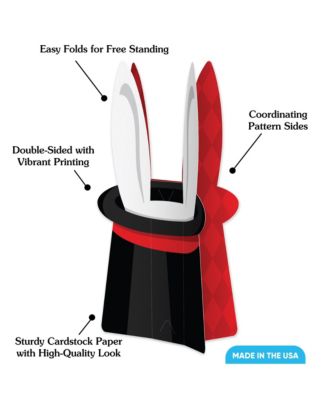 Freestanding 3D Magic Show Centerpiece Table Decorations - 8 Count